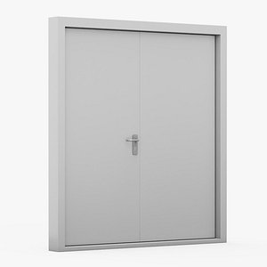 Exit Emergency Doors Grey 3D
