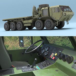 Military Palletized Load System Cargo Truck Green