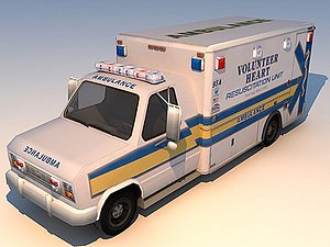 ambulance van 3d max