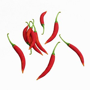 Red Chili Pepper 3D