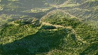 Panorama and trails