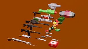 Weapon pack for mobile game
