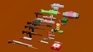 Weapon pack for mobile game