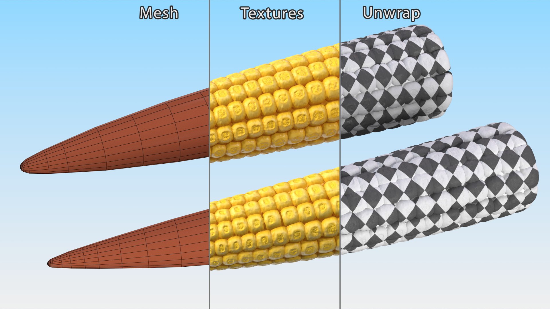 3D Baby Corns Collection https://p.turbosquid.com/ts-thumb/Th/7Kj1tl/hK/baby_corns_collection_007/jpg/1709234117/1920x1080/fit_q87/ba641082d3c27a03955d7669e4195ef3031b828f/baby_corns_collection_007.jpg