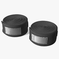 Black Boxing Hand Wrap 2 Rolls Fur