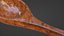 Realistische Holzkelle PBR 3D-Modell