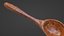 Realistische Holzkelle PBR 3D-Modell