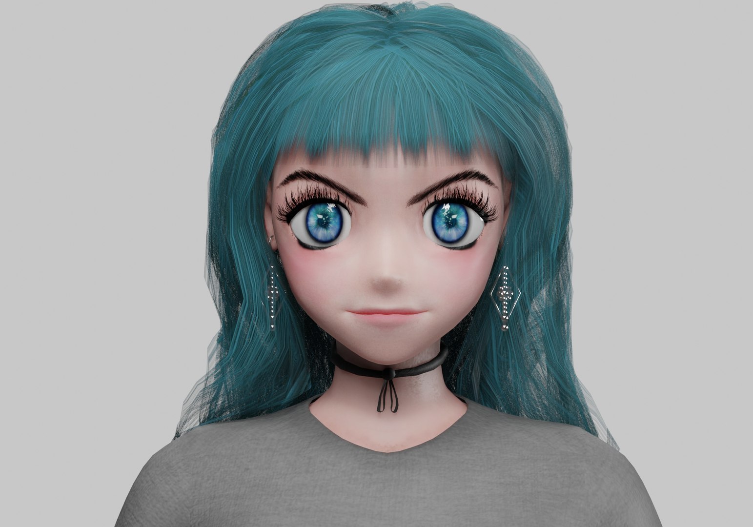 Basic Anime Girl V33514 3D - TurboSquid 2271976