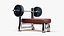 3D Gym Equipment Pack model