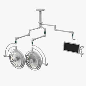 Ceiling Mount Surgical Lighting System Generic 3D Model