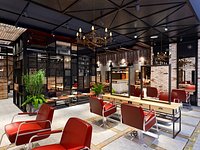 Industrial look Loft Barber Shop