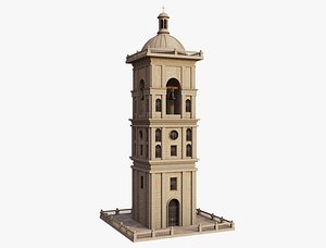 Classic Bell Tower 3D model