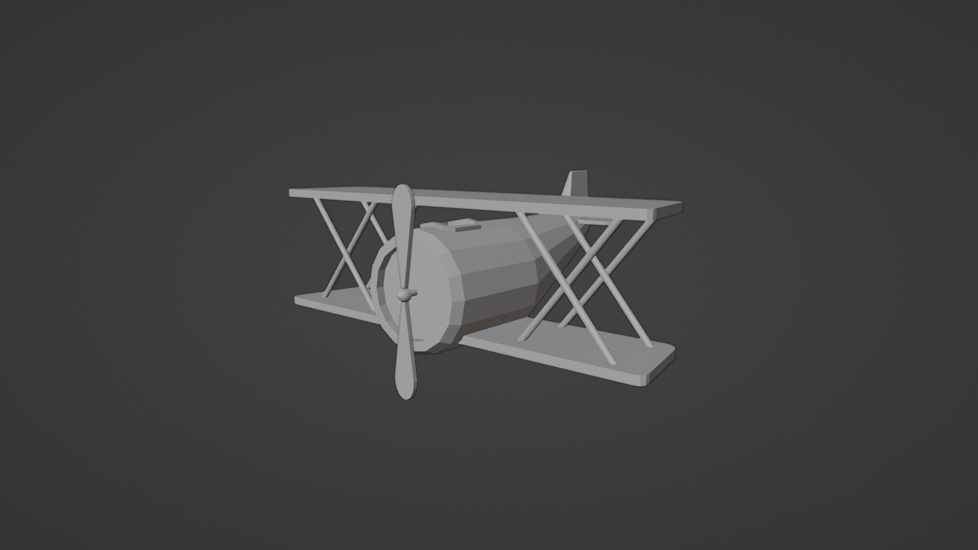 Low Poly Cartoon Biplane 3D Model - TurboSquid 2463076