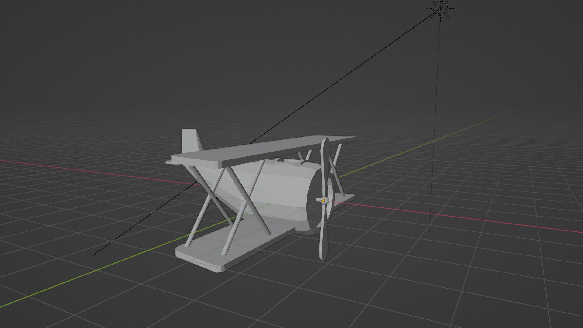 Low Poly Cartoon Biplane 3D Model - TurboSquid 2463076