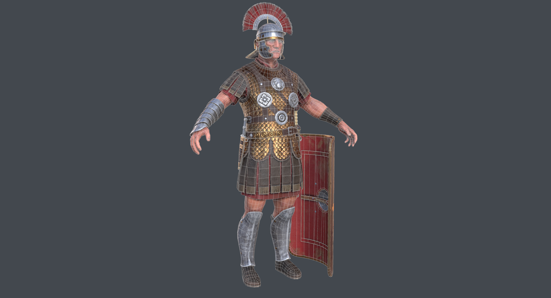 Historical Roman Centurion C4d