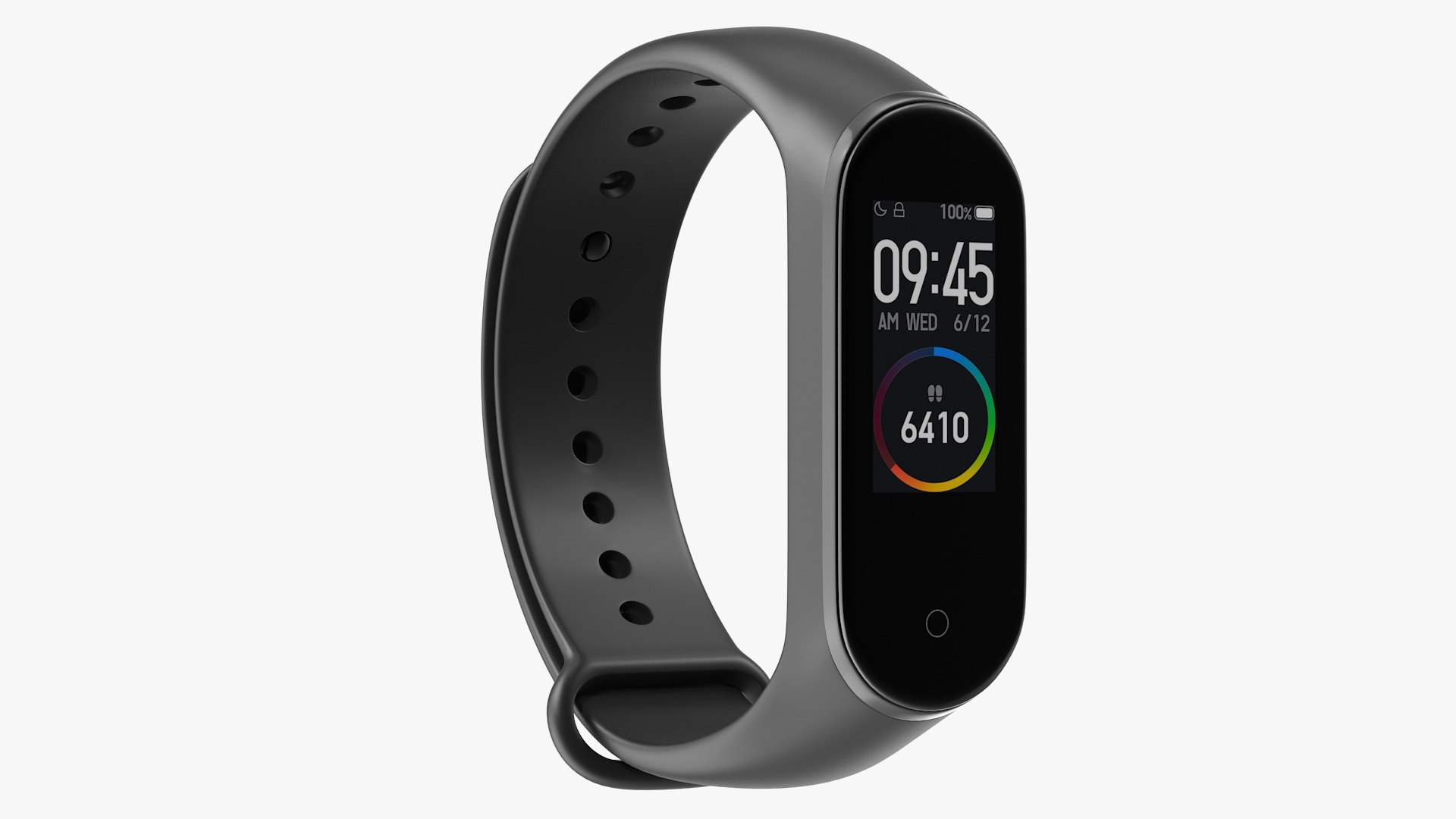 Xiaomi Mi Smart Band 4 Fitness Tracker 3D model preview