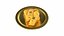 金色托盘中的泰国传统糖果 Foi 丁字裤