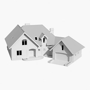 3ds max single house garage