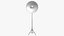 Beauty dish lamp on tripod 3D model