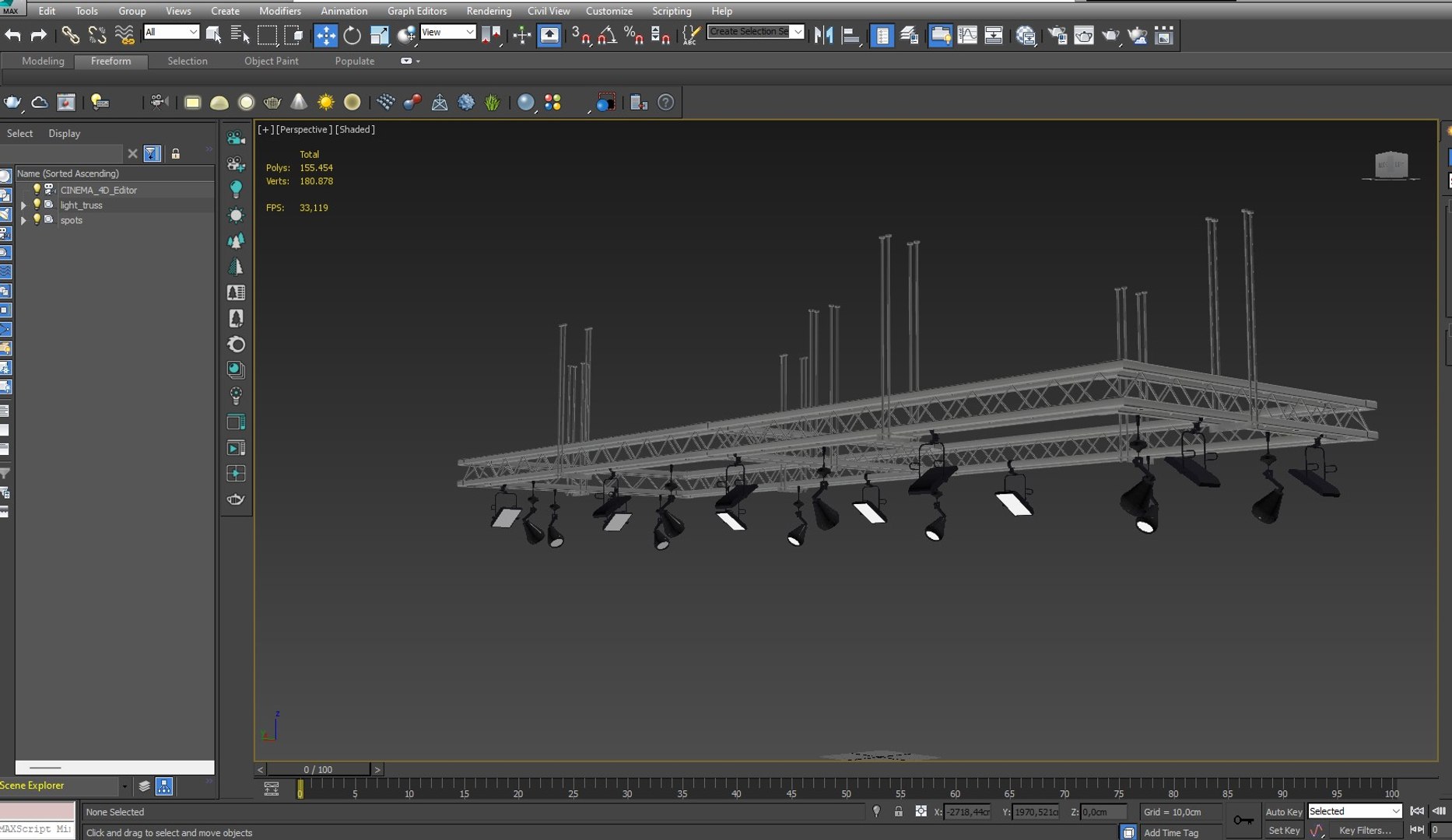 3D Light Truss - TurboSquid 2084795