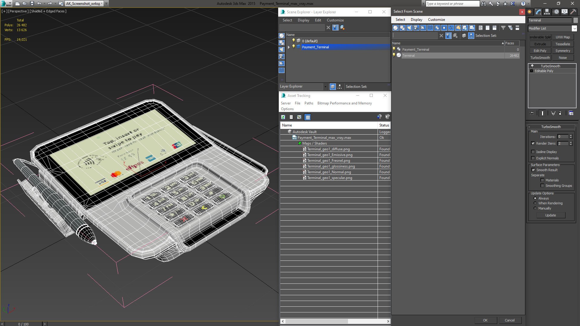 Payment Terminal 3D Model - TurboSquid 2058182