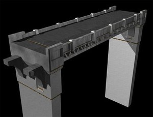 3d bridge pylon model