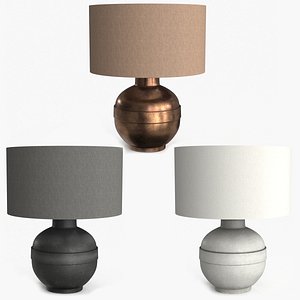 Bedside Lamp 3 color 3D model