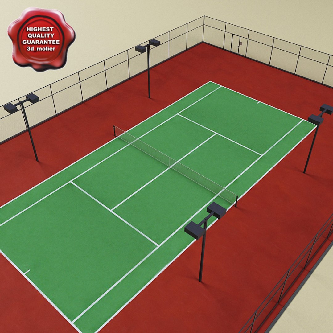 Tennis Court 3d Model