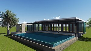 3d model mini club house