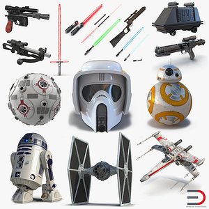 Star Wars 3D Models Collection
