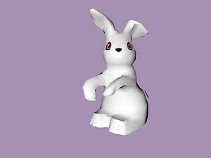 lego rabbit 3D