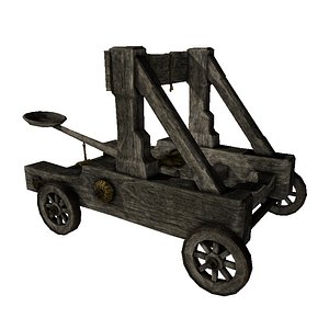 3d medieval catapult