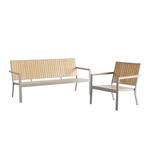 Crate and Barrel - Alfresco II - Lounge Chair - Natural Sofa