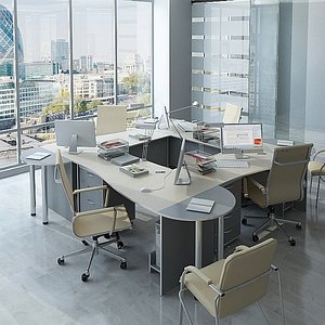 3d architecture office furniture model
