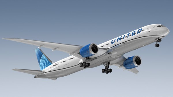 ボーイング787-10 ユナイテッド航空3Dモデル - TurboSquid 2004926