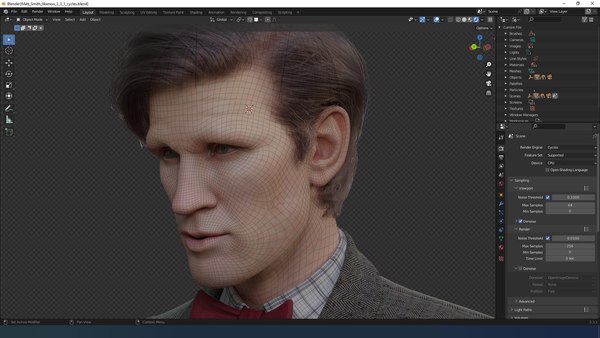 modelo 3d Retrato 3D de Matt Smith gratis - TurboSquid 2249776