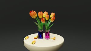 Tulip flower 3D model