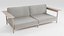 Einfaches Sofa im japanischen Stil