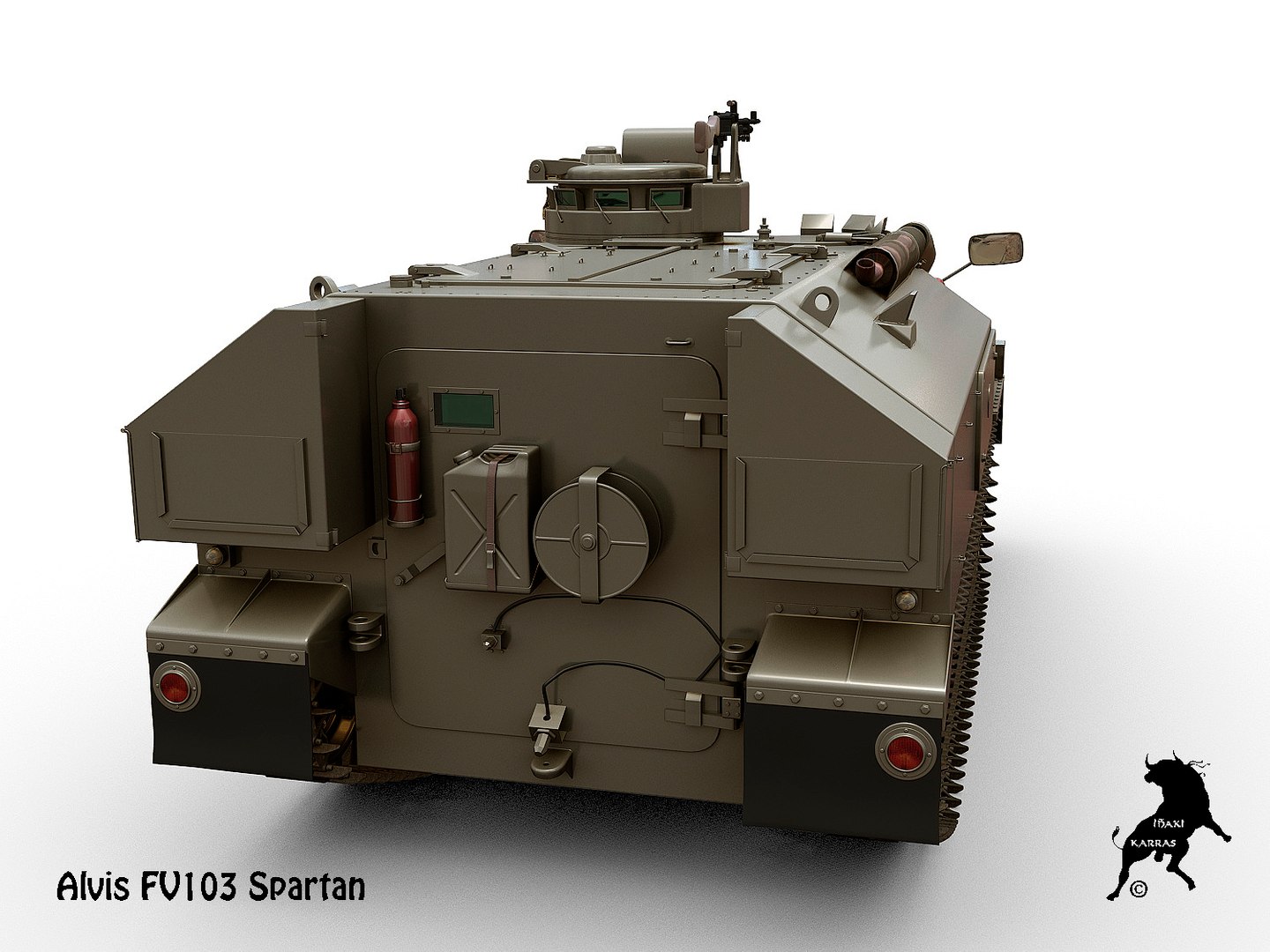 3D Model British Vehicle Fv103 Spartan - TurboSquid 1285819