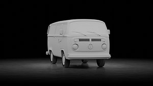 Volkswagen Transporter 1972 3D model