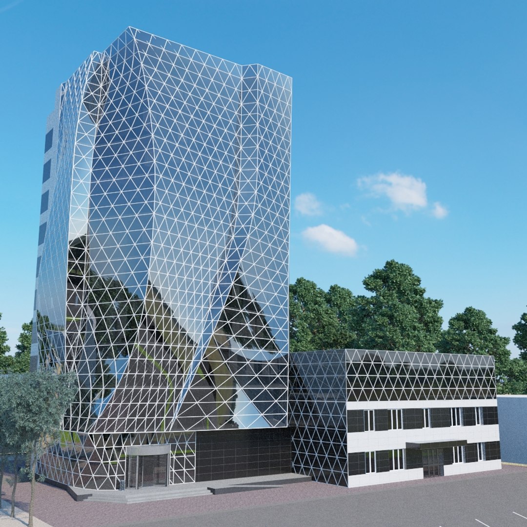 3D model parametric office building - TurboSquid 1171797