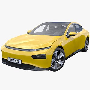 3D Generic EV Sedan