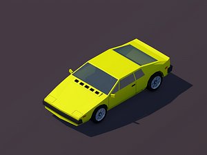 3D cartoon sportcar