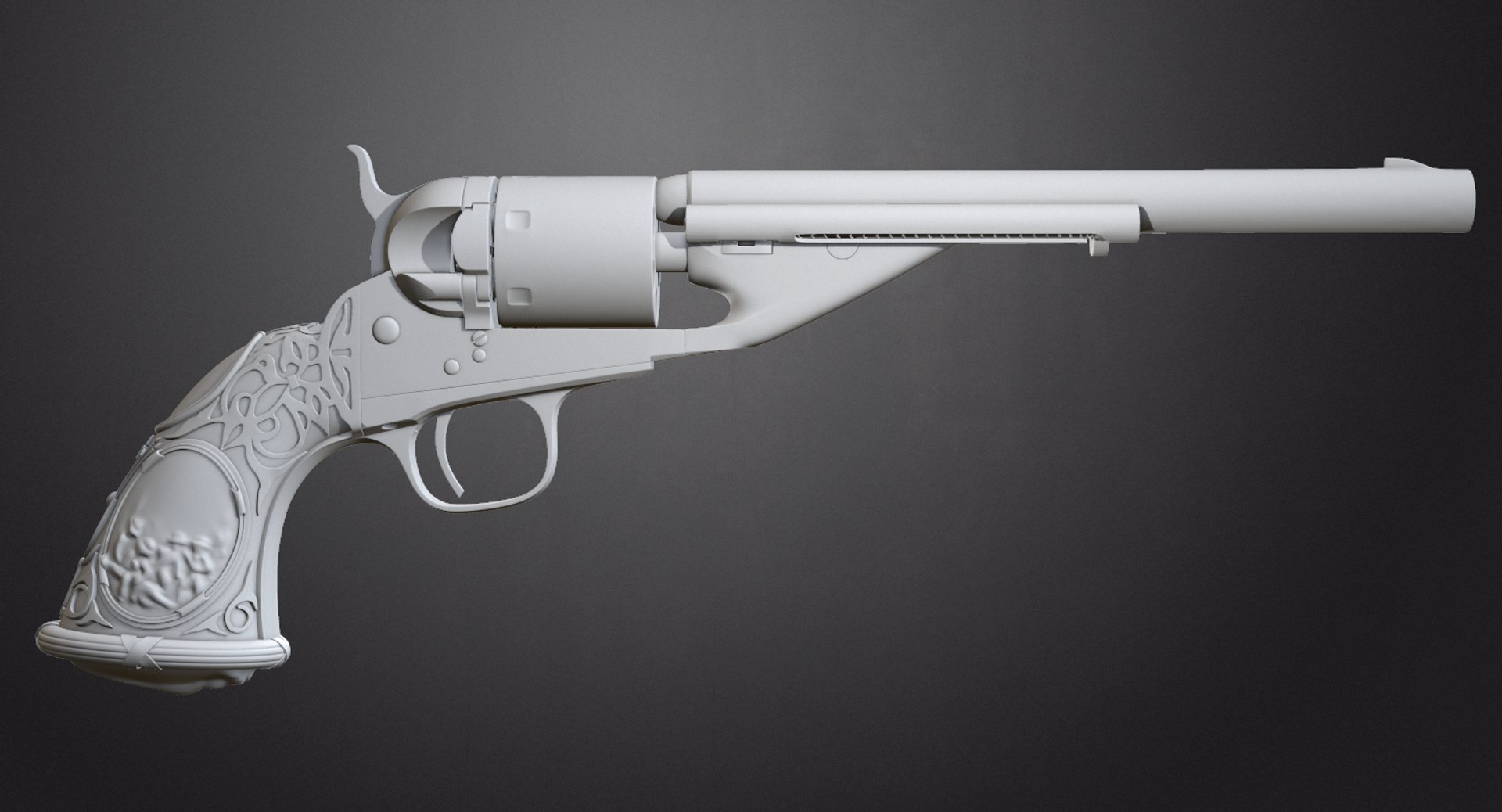 3d colt 1861 navy conversion model