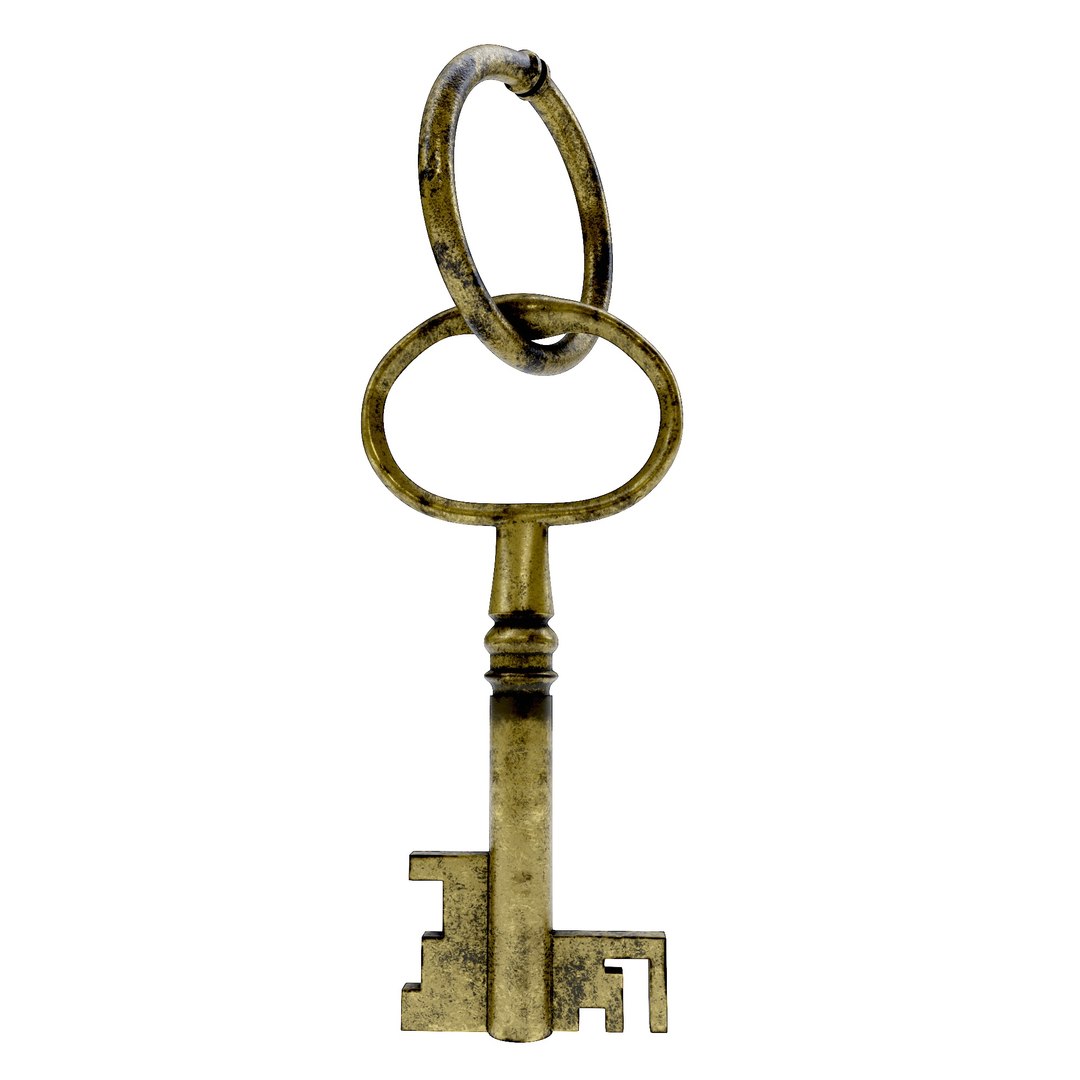 Key With Brass Metal 3d Model 3D Model - TurboSquid 1976458