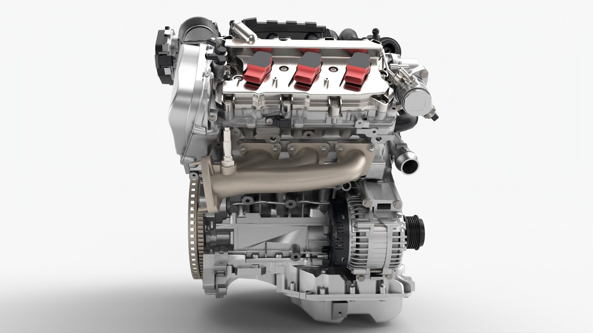 3D V6 Engine Model Model - TurboSquid 2128612