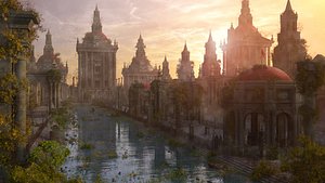 Ancient Abandoned Palace v2 3D model