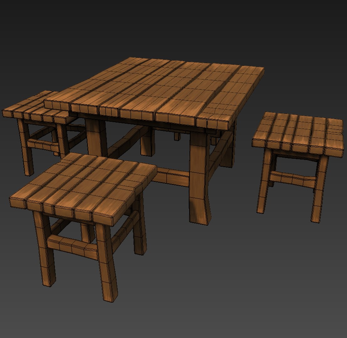 3d Cartoon Table Set