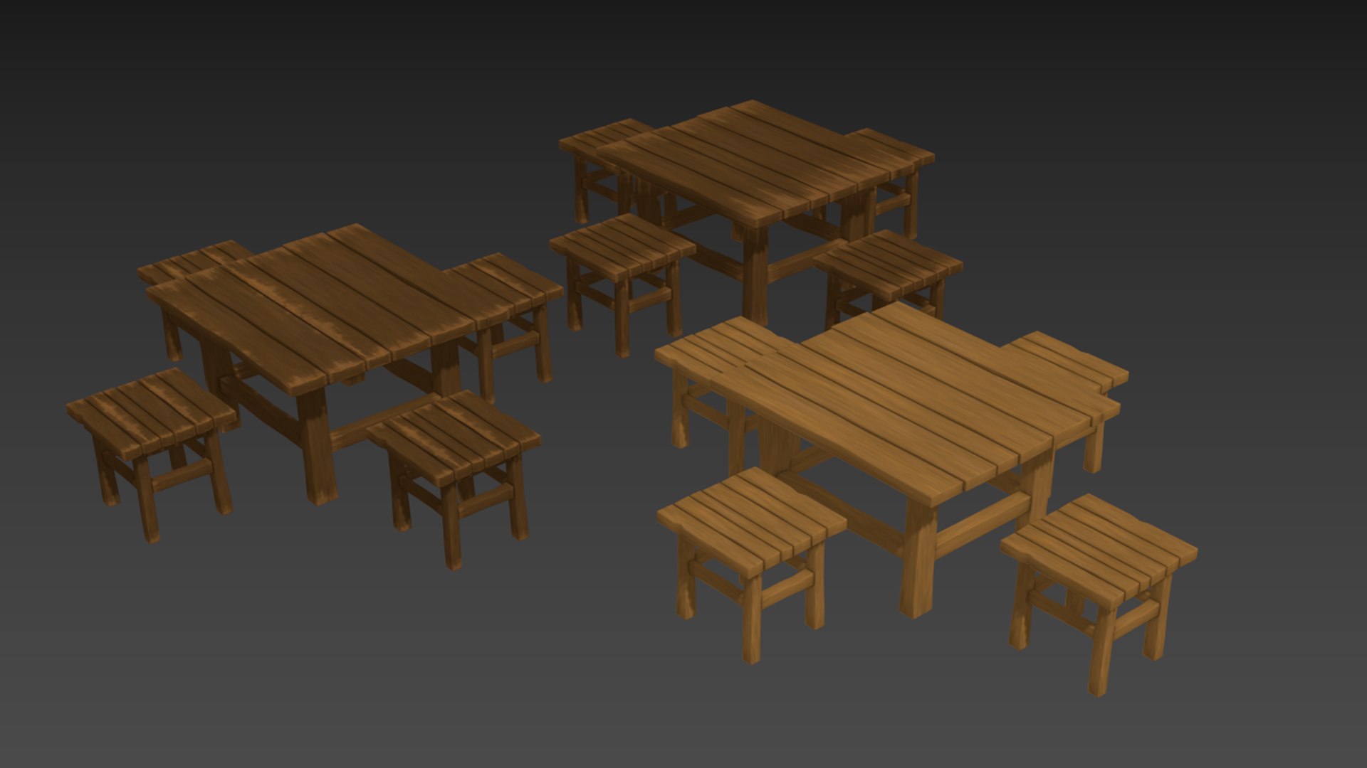 3d Cartoon Table Set