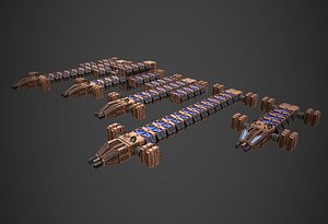 Modular Spaceship Five 3D model